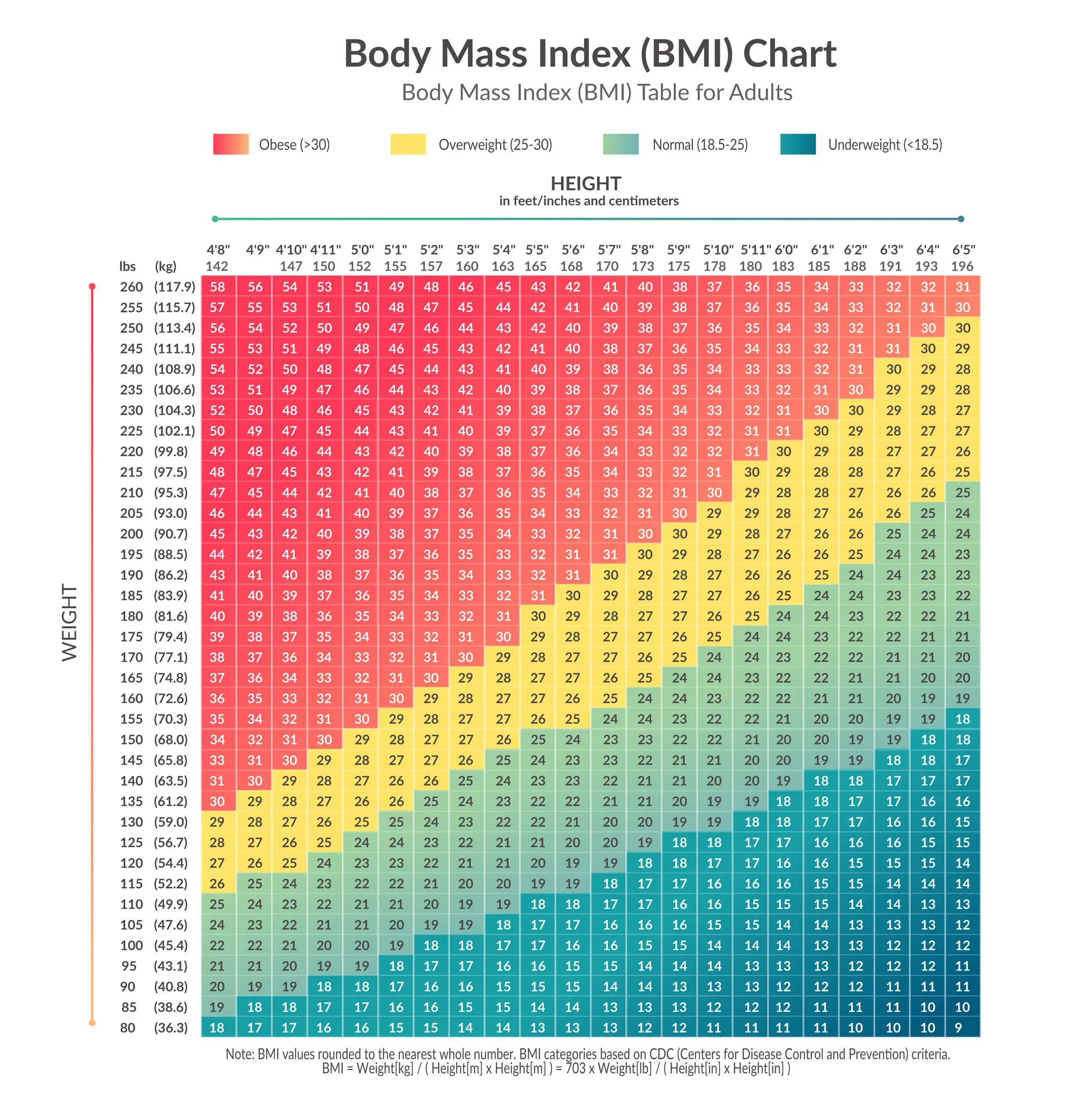 Bmi Chart Teenage Girl