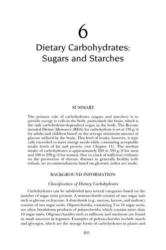 Introduction: Defining Carbohydrates