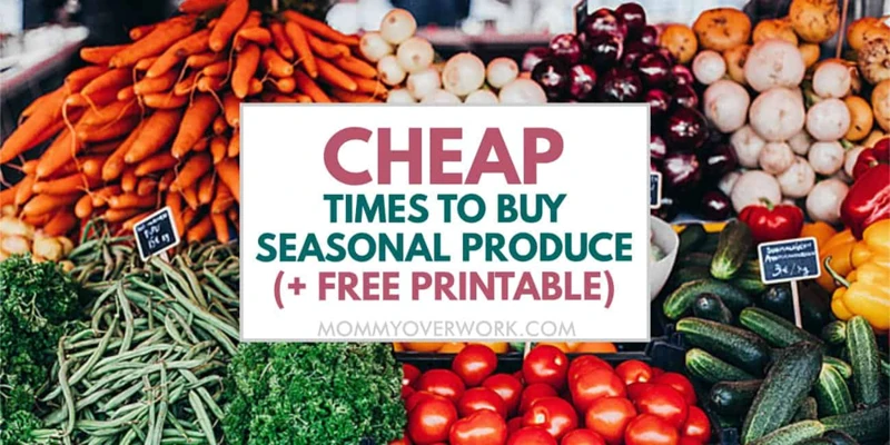 Why Shop For Seasonal Produce?